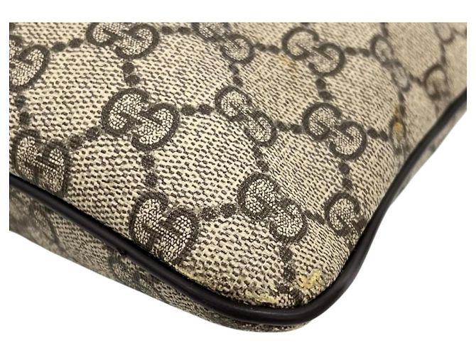 Gucci GG Supreme Flache Messenger Tasche Braun - Ansicht 10