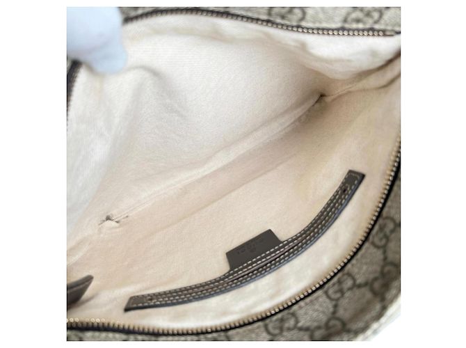 Gucci GG Supreme Flache Messenger Tasche Braun - Ansicht 11