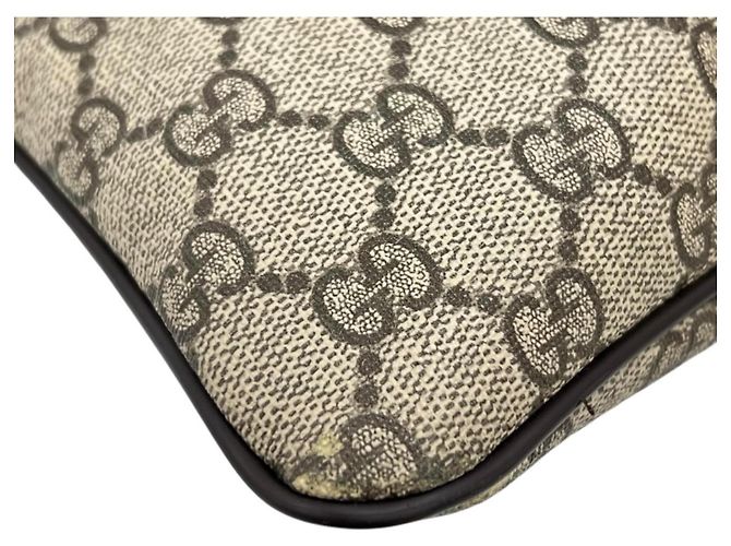 Gucci GG Supreme Flache Messenger Tasche Braun - Ansicht 7