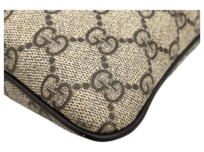 Gucci GG Supreme Flache Messenger Tasche Braun - Ansicht 8