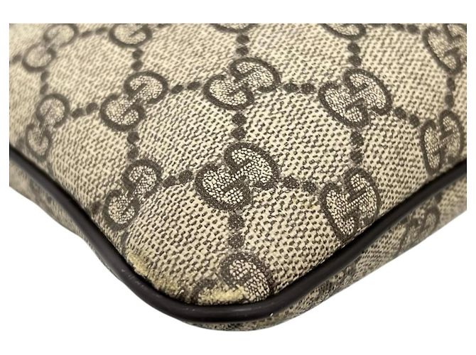 Gucci GG Supreme Flache Messenger Tasche Braun - Ansicht 9
