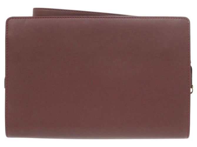 Borsa a pochette Cartier Must in pelle Bordeaux Bordò - vista 2