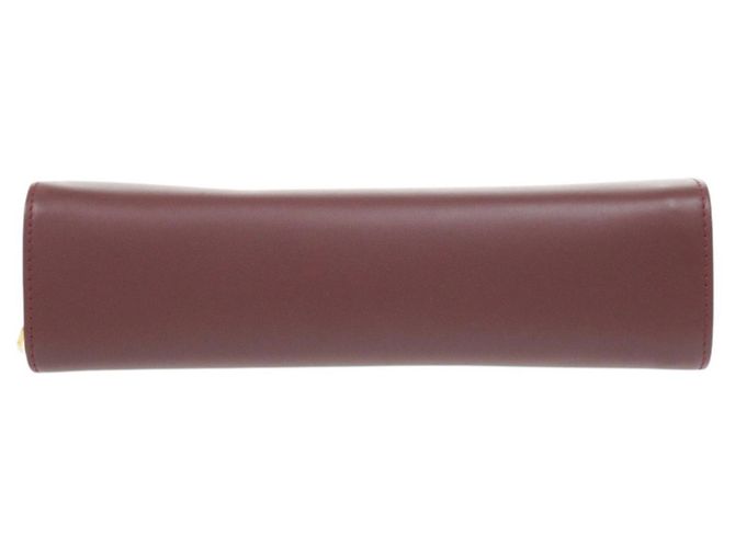 Borsa a pochette Cartier Must in pelle Bordeaux Bordò - vista 3