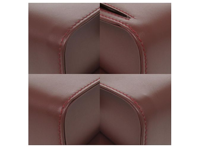 Borsa a pochette Cartier Must in pelle Bordeaux Bordò - vista 4