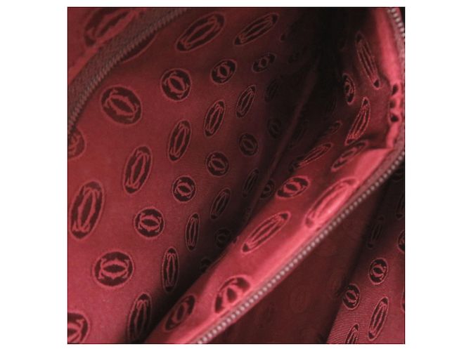 Borsa a pochette Cartier Must in pelle Bordeaux Bordò - vista 6
