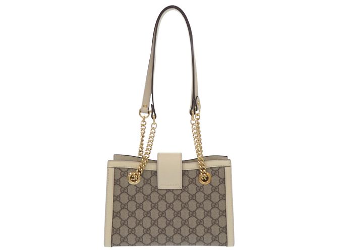 Saco Tote Gucci Padlock GG Small Branco Bege - vista 3