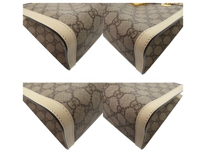 Saco Tote Gucci Padlock GG Small Branco Bege - vista 4