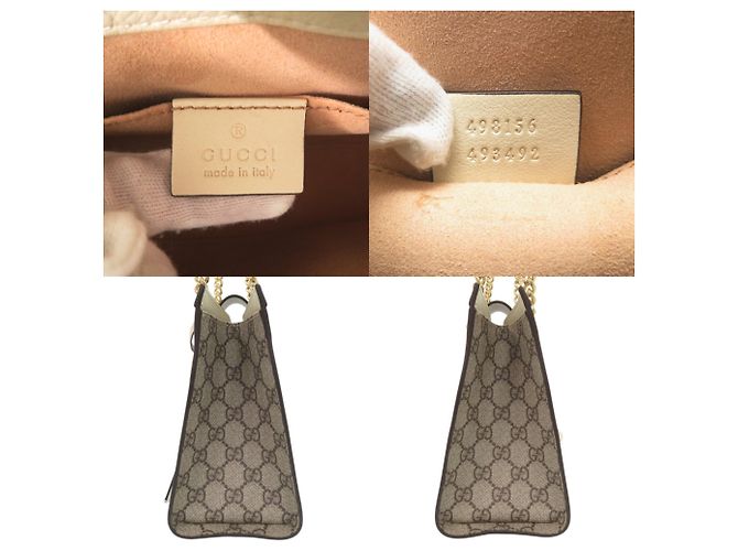 Saco Tote Gucci Padlock GG Small Branco Bege - vista 6