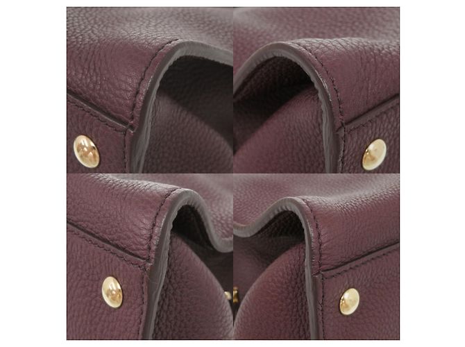 Gancini Borsa Tote in pelle viola Salvatore Ferragamo Porpora - vista 5