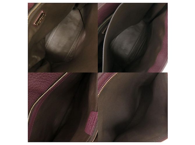 Gancini Borsa Tote in pelle viola Salvatore Ferragamo Porpora - vista 6