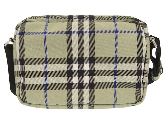 Borsa a tracolla Burberry Crossbody Nova Check Bianco Blu Grigio - vista 2