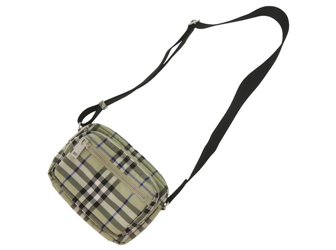 Borsa a tracolla Burberry Crossbody Nova Check Bianco Blu Grigio - vista 5