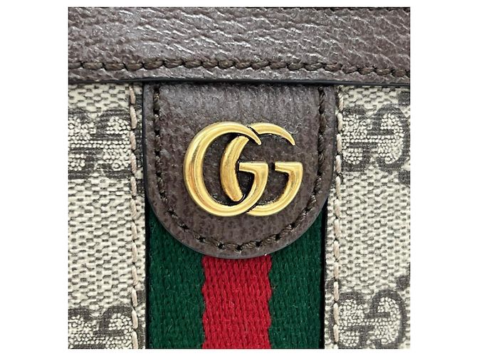 Bolsa de Ombro GUCCI Ophidia Marrom - vista 11