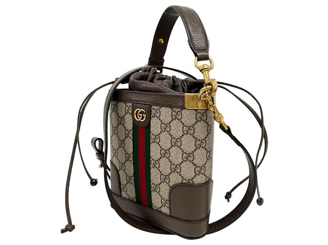 Bolsa de Ombro GUCCI Ophidia Marrom - vista 4