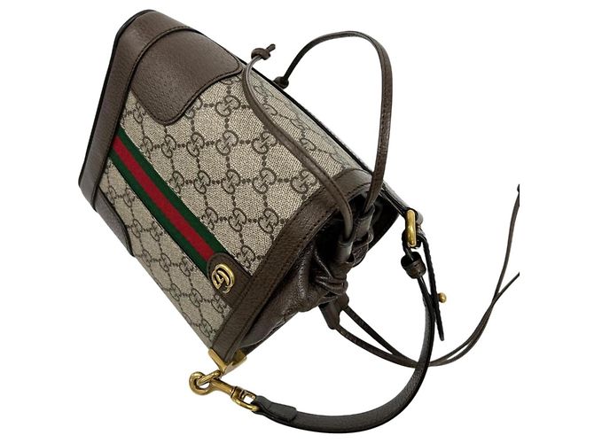 Bolsa de Ombro GUCCI Ophidia Marrom - vista 5
