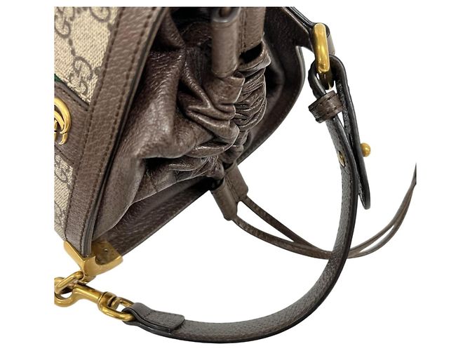 Bolsa de Ombro GUCCI Ophidia Marrom - vista 6