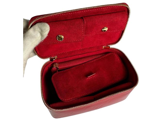 Bolsa Louis Vuitton Monogram Vernis em Pomme d'Amour Vermelho - vista 10