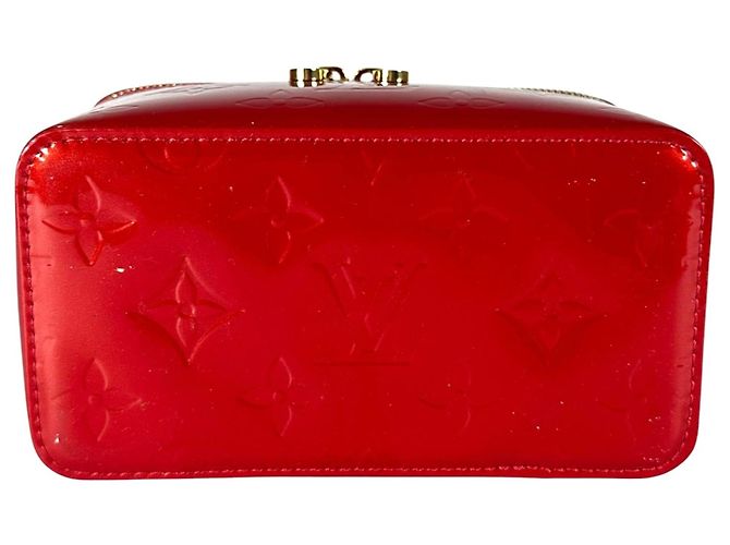 Bolsa Louis Vuitton Monogram Vernis em Pomme d'Amour Vermelho - vista 4