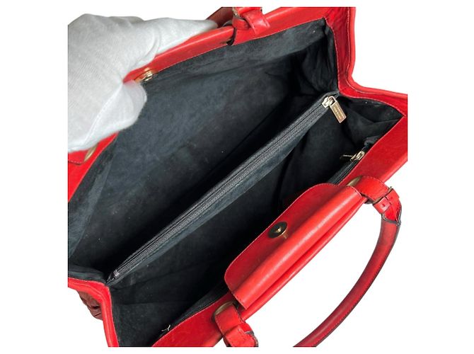 Borsa a mano Bottega Veneta in pelle rossa Rosso - vista 11