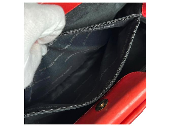 Borsa a mano Bottega Veneta in pelle rossa Rosso - vista 12
