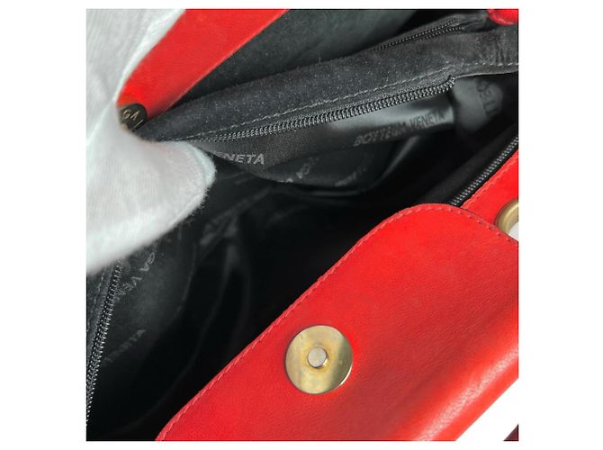 Borsa a mano Bottega Veneta in pelle rossa Rosso - vista 14