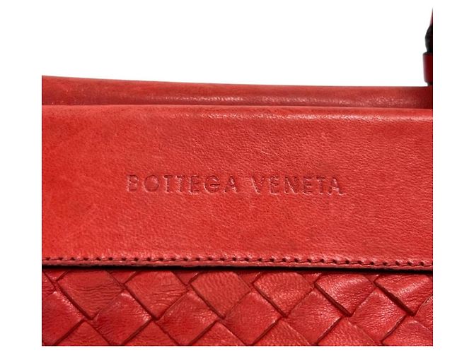 Borsa a mano Bottega Veneta in pelle rossa Rosso - vista 15