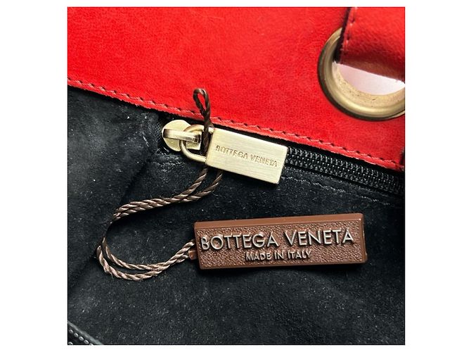 Borsa a mano Bottega Veneta in pelle rossa Rosso - vista 17