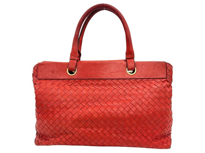 Borsa a mano Bottega Veneta in pelle rossa Rosso - vista 2