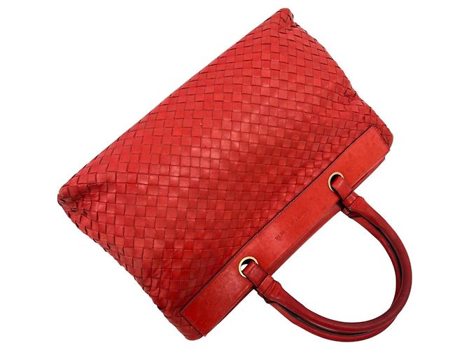 Borsa a mano Bottega Veneta in pelle rossa Rosso - vista 5