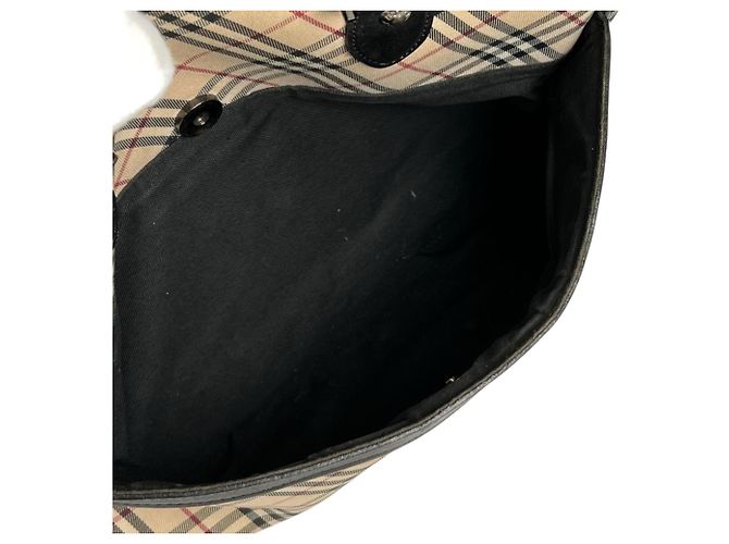 Bolsa Burberry Nova Check Preto Bege - vista 13