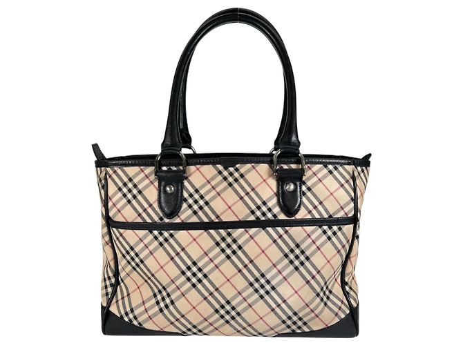 Bolsa Burberry Nova Check Preto Bege - vista 2