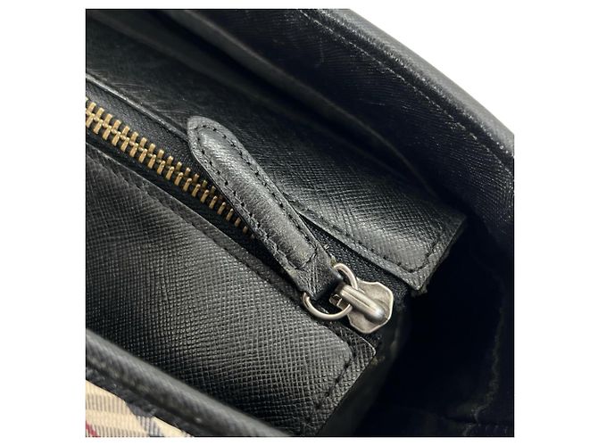 Bolsa Burberry Nova Check Preto Bege - vista 20