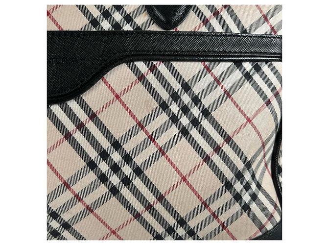 Bolsa Burberry Nova Check Preto Bege - vista 22