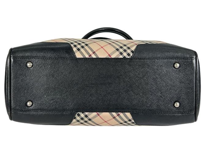 Bolsa Burberry Nova Check Preto Bege - vista 3