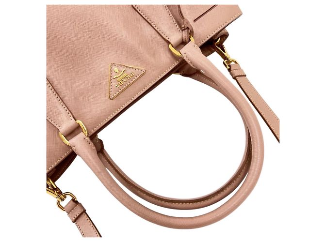 Bolso Prada Galleria Saffiano Lux Beige - vista 6