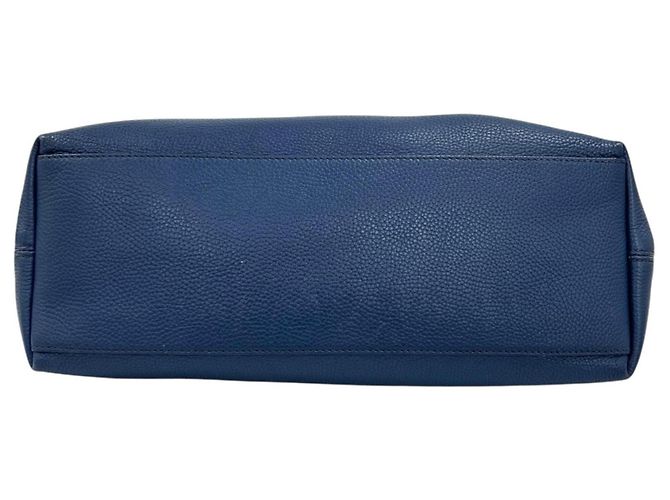 Borsa a tracolla Gucci Soho con catena e G intrecciate Blu - vista 3