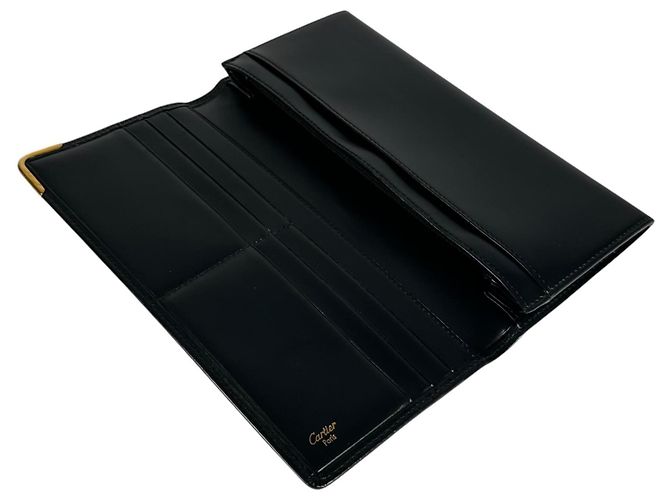 Portafoglio lungo Cartier Sapphire Line Nero - vista 12