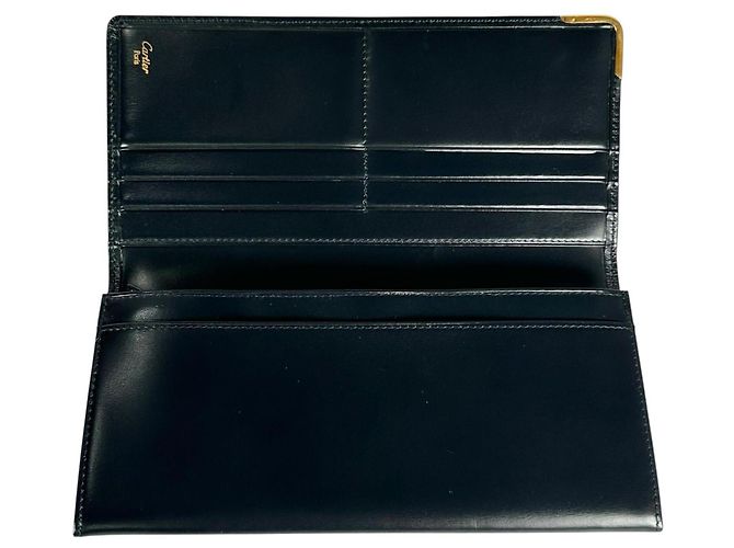 Portafoglio lungo Cartier Sapphire Line Nero - vista 8