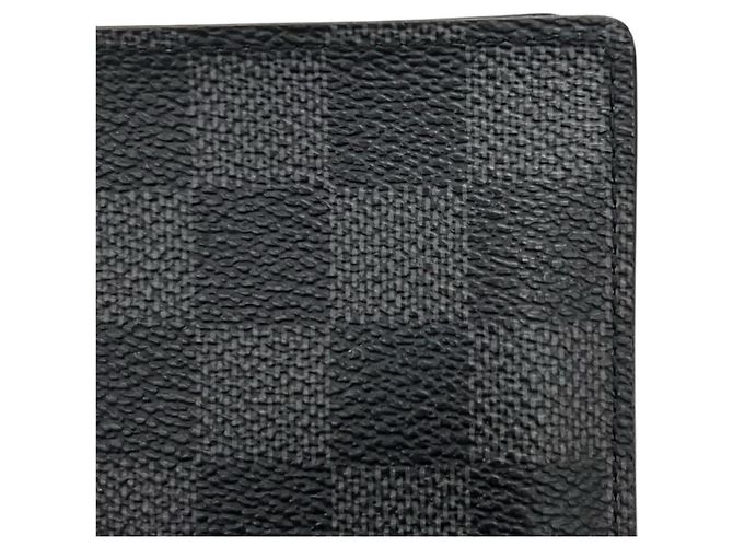 Louis Vuitton Damier Graphite Bi-Fold Wallet Black Dark grey - view 10