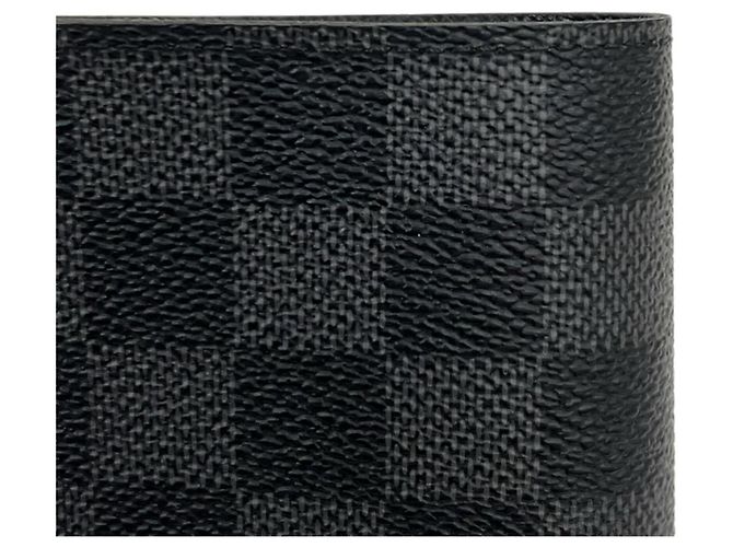 Louis Vuitton Damier Graphite Bi-Fold Wallet Black Dark grey - view 11