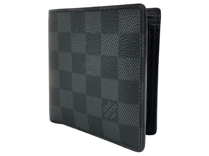 Louis Vuitton Damier Graphite Bi-Fold Wallet Black Dark grey - view 2