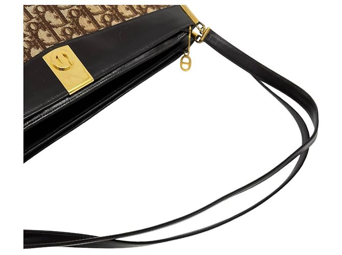 Borsa a tracolla Christian Dior Trotter Marrone - vista 6
