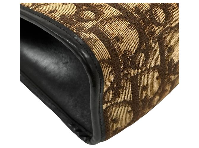 Borsa a tracolla Christian Dior Trotter Marrone - vista 7