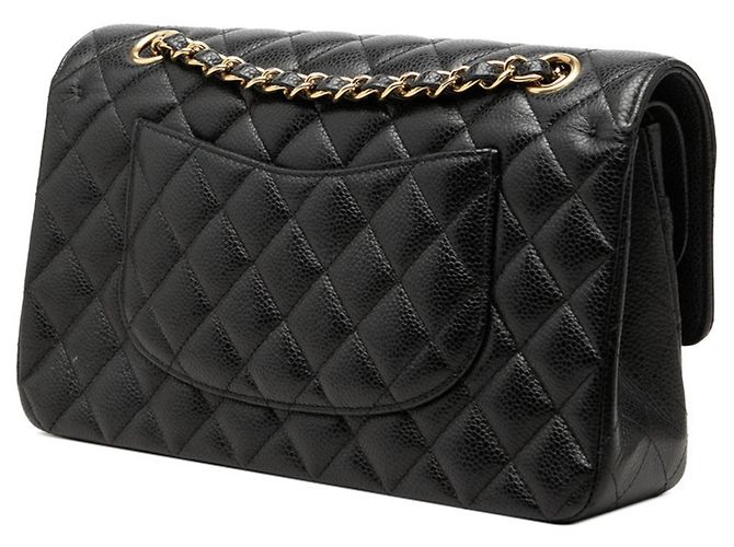 Bolsa de Ombro Chanel Matelassé 25 Double Flap com Corrente Preto - vista 2