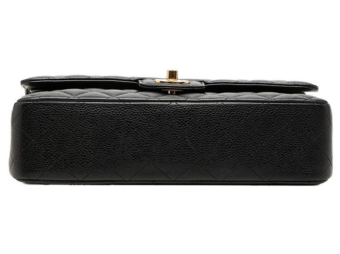 Bolsa de Ombro Chanel Matelassé 25 Double Flap com Corrente Preto - vista 3