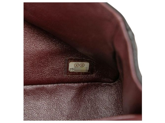 Bolsa de Ombro Chanel Matelassé 25 Double Flap com Corrente Preto - vista 6