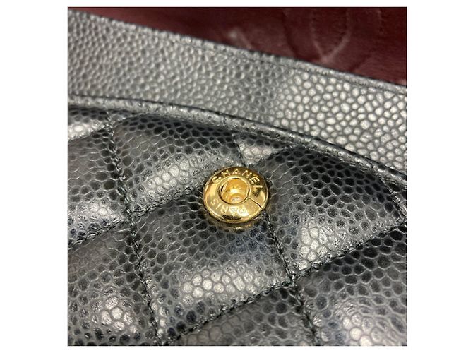 Bolsa de Ombro Chanel Matelassé 25 Double Flap com Corrente Preto - vista 7