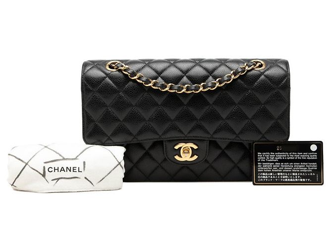 Bolsa de Ombro Chanel Matelassé 25 Double Flap com Corrente Preto - vista 8