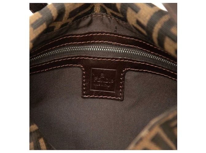 Fendi Zucca FF Logo One-Shoulder Bag Braun - Ansicht 5