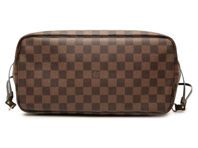 Louis Vuitton Damier Neverfull MM Shoulder Bag Brown - view 3